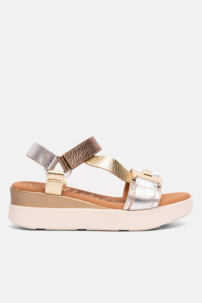 oh my sandals Sandalia Mujer Piel Vania Plata 2025