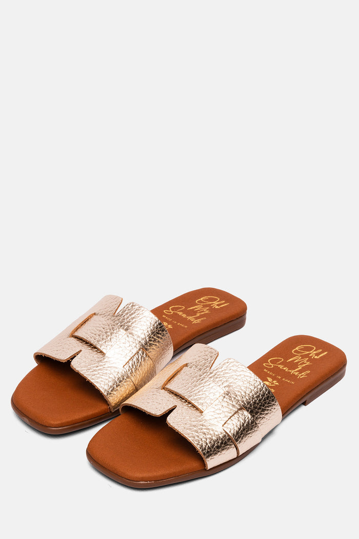 oh my sandals Sandalia Mujer Piel Alexia Champán En línea