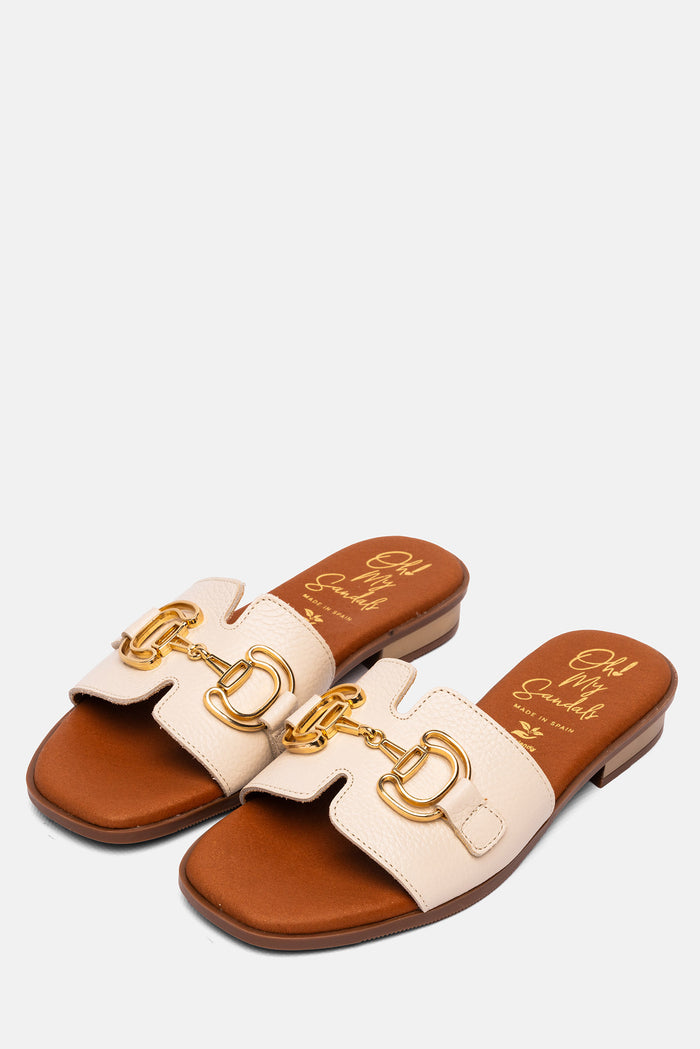 oh my sandals Sandalia Mujer Piel Helga Hielo Outlet online
