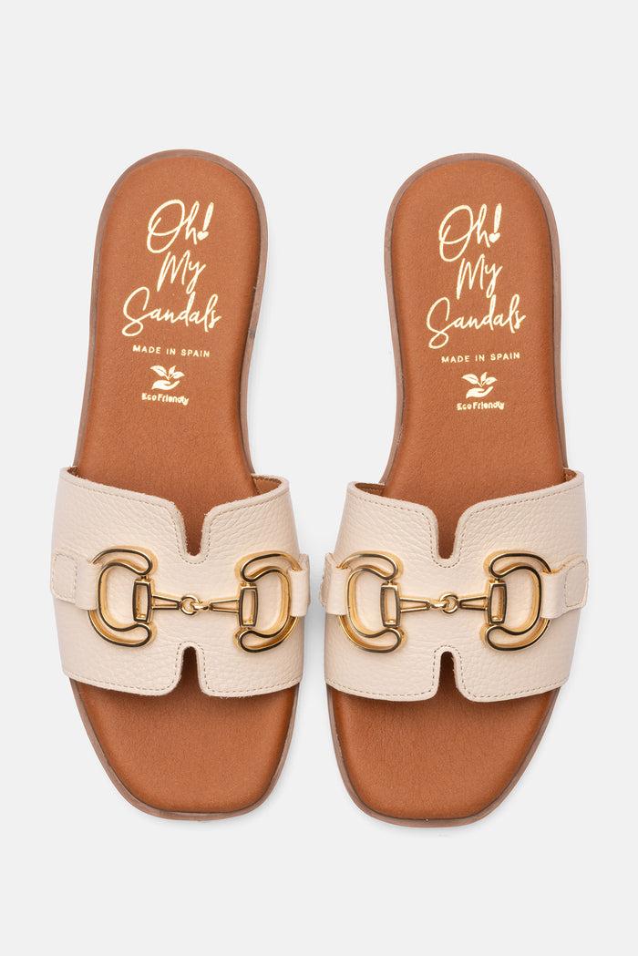 oh my sandals Sandalia Mujer Piel Helga Hielo Outlet online