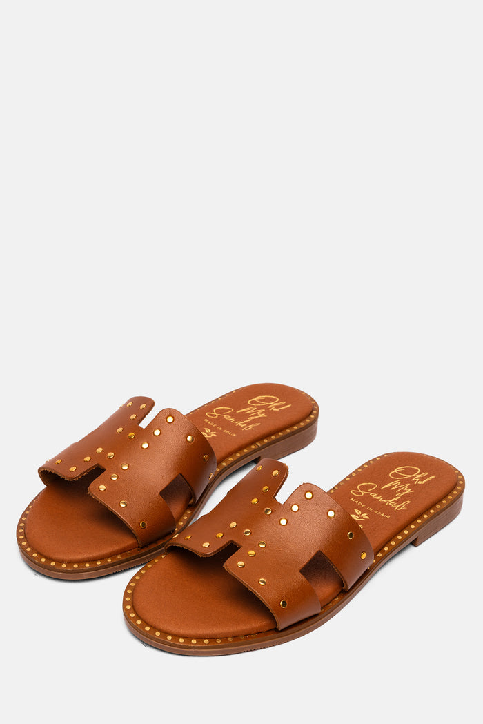 oh my sandals Sandalia Mujer Piel Erika Roble Gran oferta