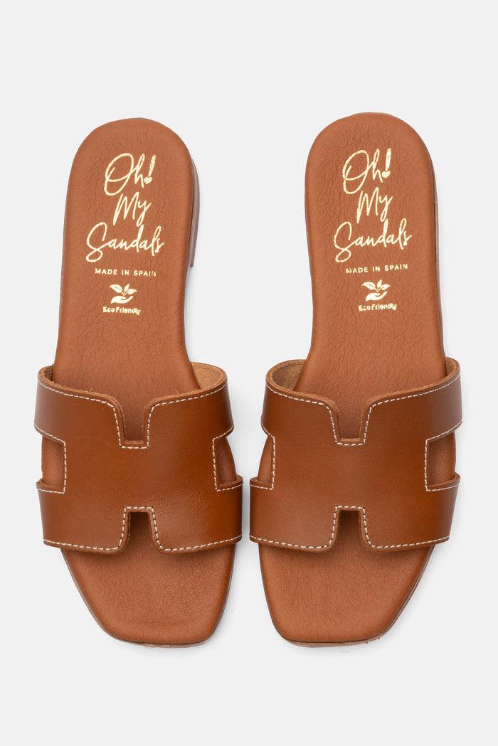 oh my sandals Sandalia Mujer Piel Denise Roble Rebajas de fábrica