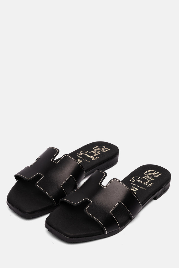 oh my sandals Sandalia Mujer Piel Denise Negro Los más vendidos