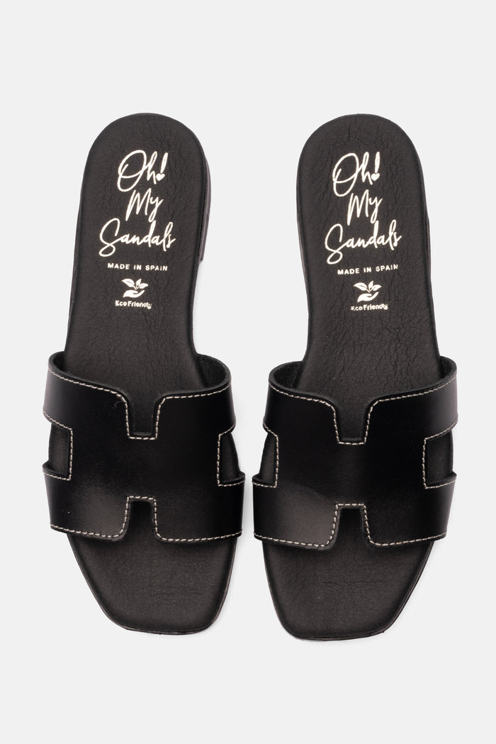 oh my sandals Sandalia Mujer Piel Denise Negro Los más vendidos