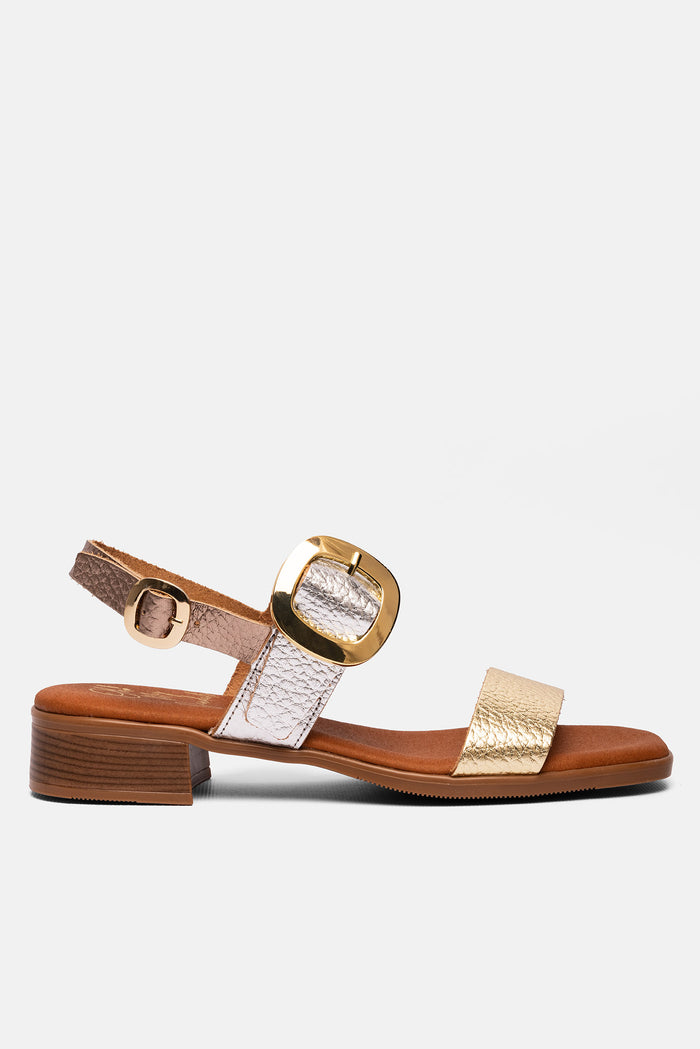 oh my sandals Sandalia Mujer Piel Malena Plata Descuento