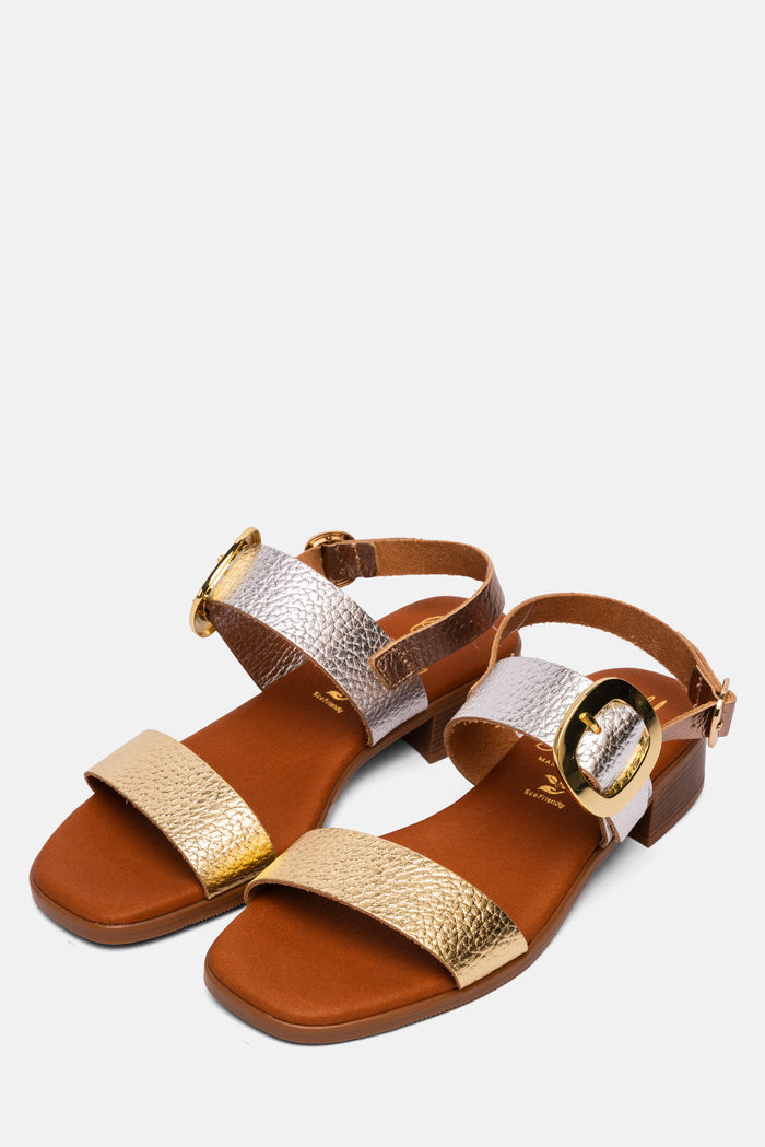 oh my sandals Sandalia Mujer Piel Malena Plata Descuento