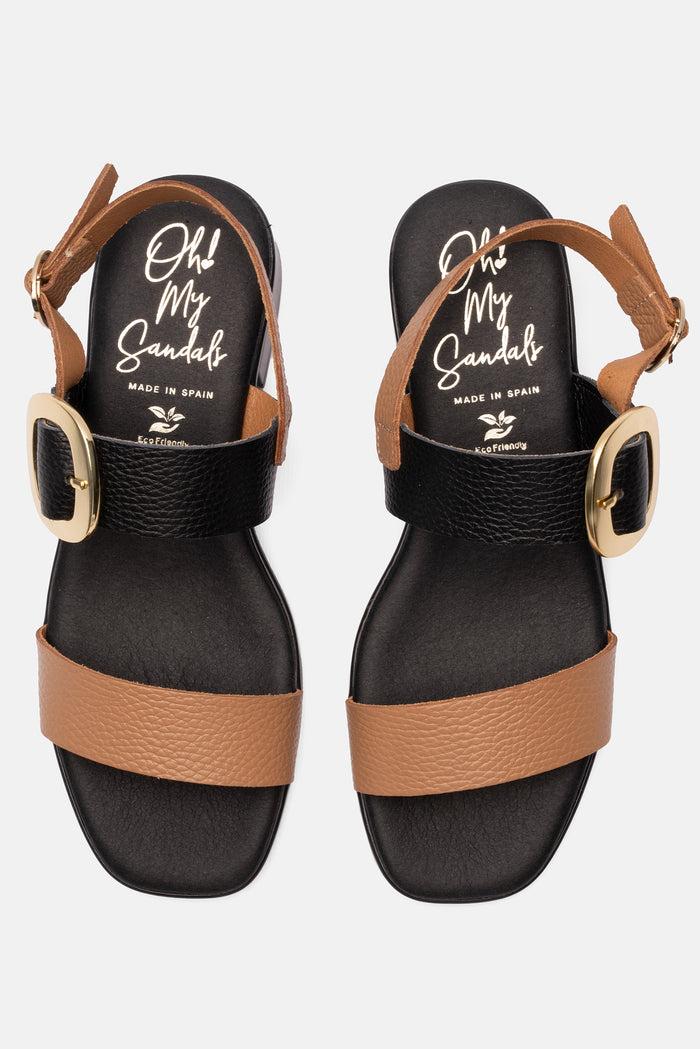 oh my sandals Sandalia Mujer Piel Malena Negro Tienda