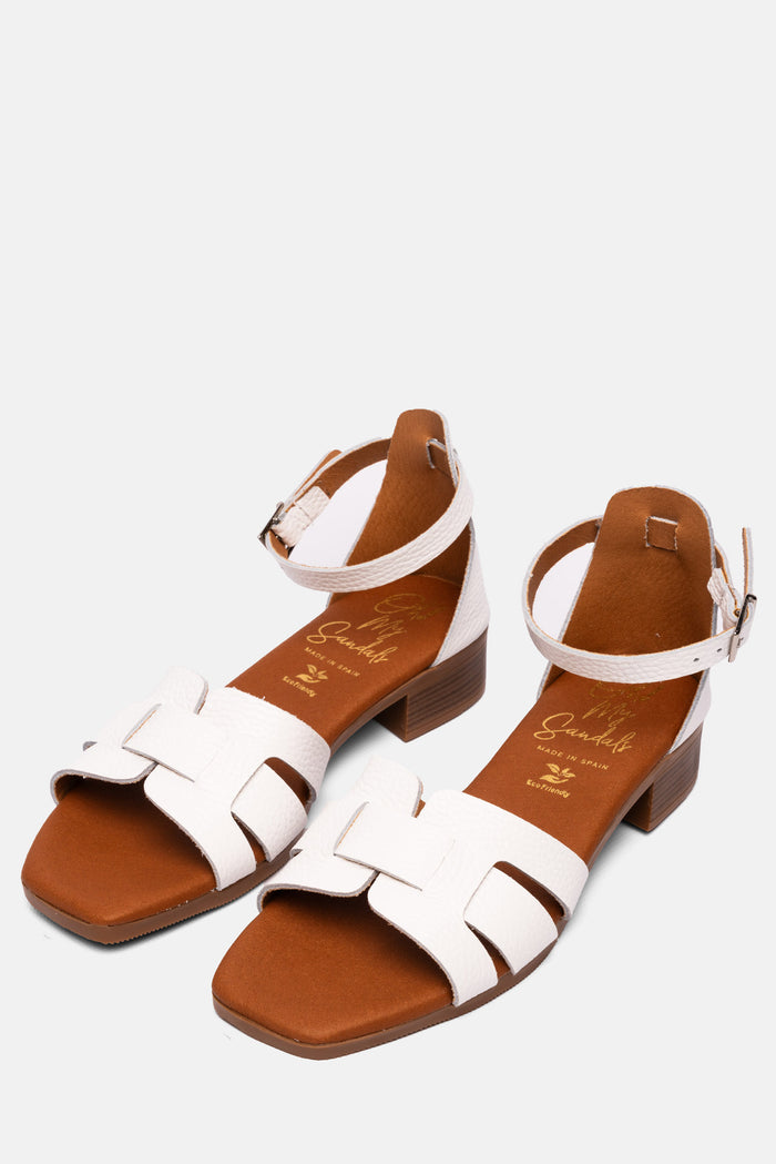 oh my sandals Sandalia Mujer Piel Julia Blanco Rebajas top