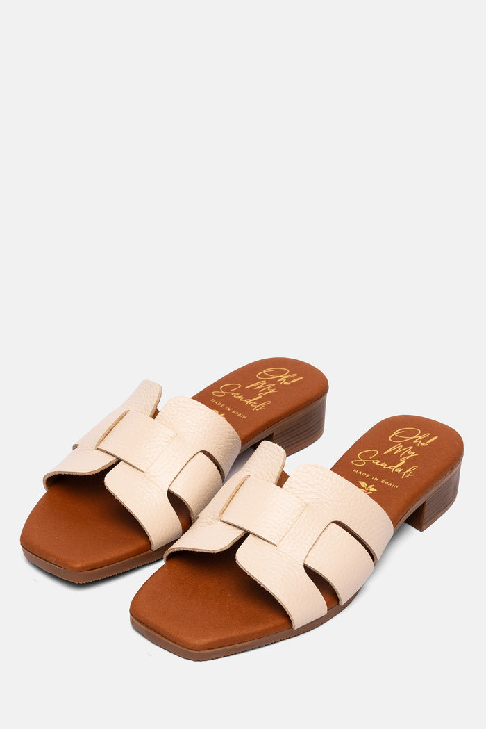 oh my sandals Sandalia Mujer Piel Ingrid Hielo Oferta especial