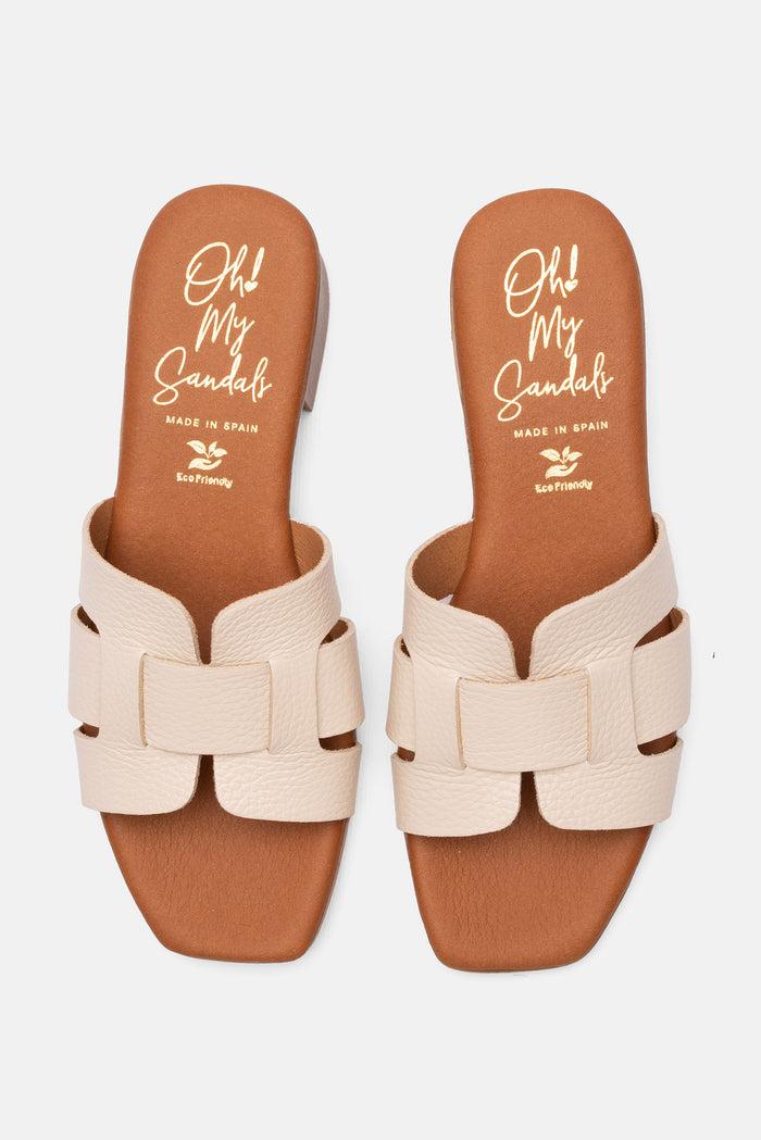 oh my sandals Sandalia Mujer Piel Ingrid Hielo Oferta especial