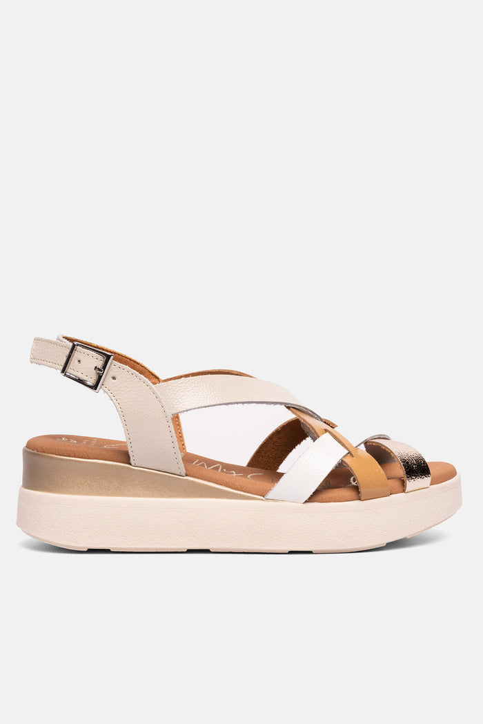 oh my sandals Sandalia Mujer Piel Úrsula Hielo Envío gratis