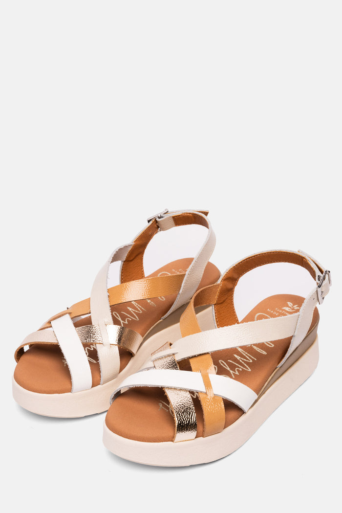 oh my sandals Sandalia Mujer Piel Úrsula Hielo Envío gratis