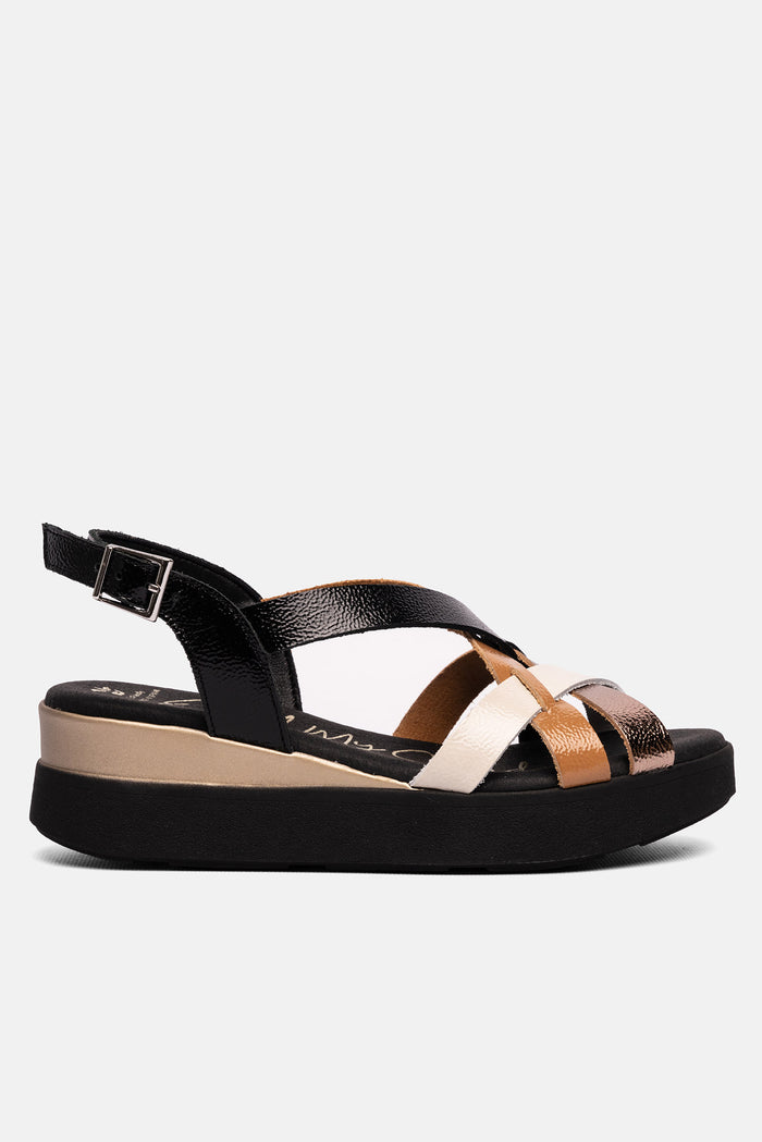 oh my sandals Sandalia Mujer Piel Úrsula Negro