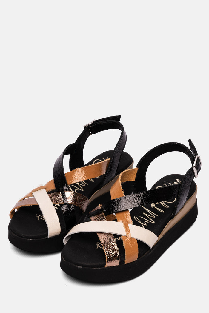 oh my sandals Sandalia Mujer Piel Úrsula Negro Últimos 3 días