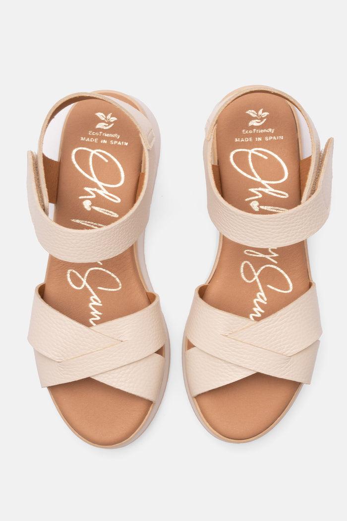oh my sandals Sandalia Mujer Piel Tania Hielo COMPRAR AHORA