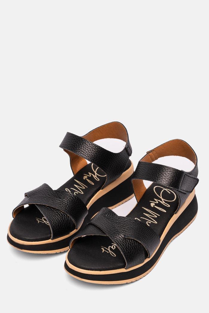 oh my sandals Sandalia Mujer Piel Tania Negro ÚLTIMAS EDICIONES