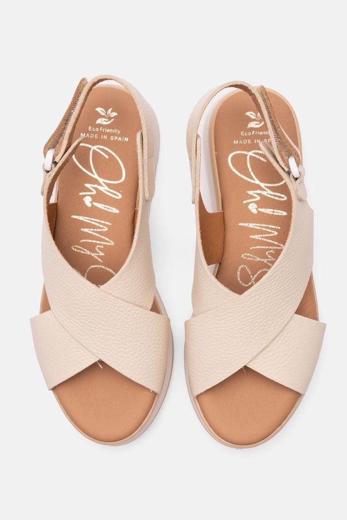 oh my sandals Sandalia Mujer Piel Soraya Hielo Últimos 2 días