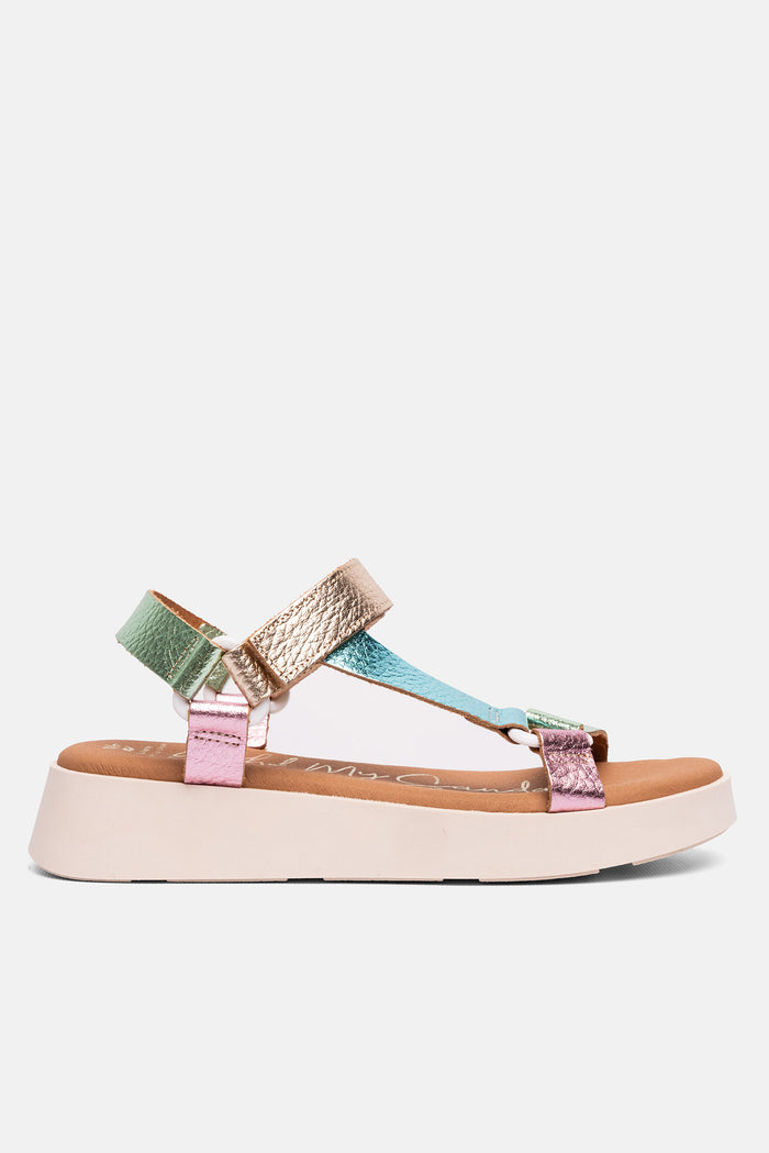 oh my sandals Sandalia Mujer Piel Salma Champán Promoción por tiempo limitado