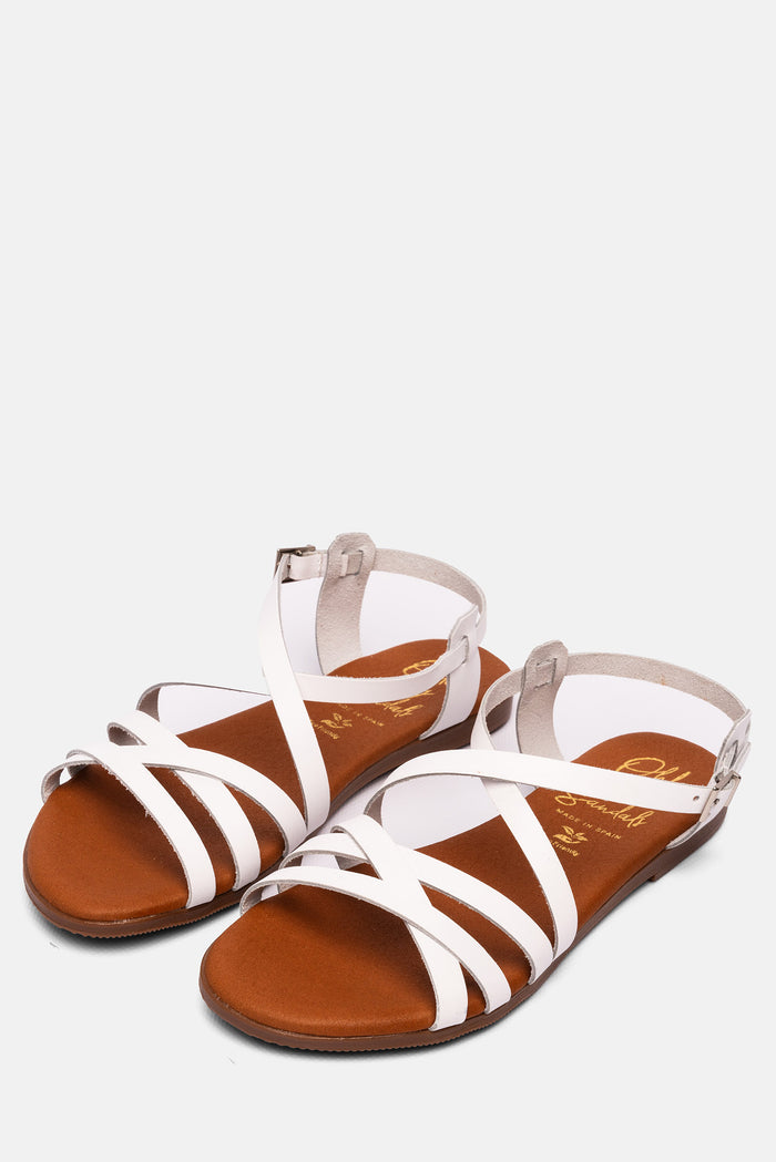 oh my sandals Sandalia Mujer Piel Brenda Blanco Solo queda un día