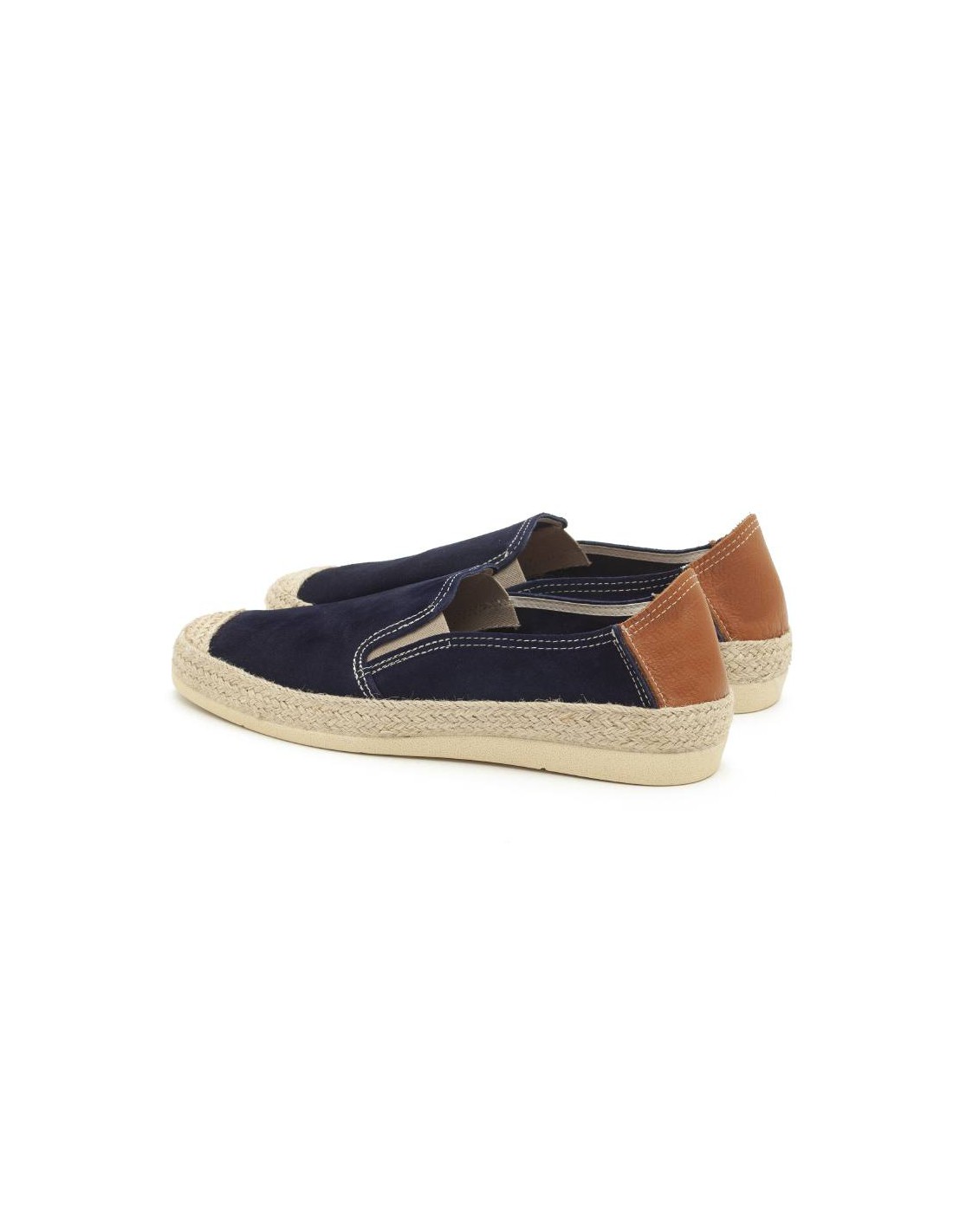 ortiz & reed Alpargatas de piel afelpado color azul SEVI-AZUL Promoción trimestral