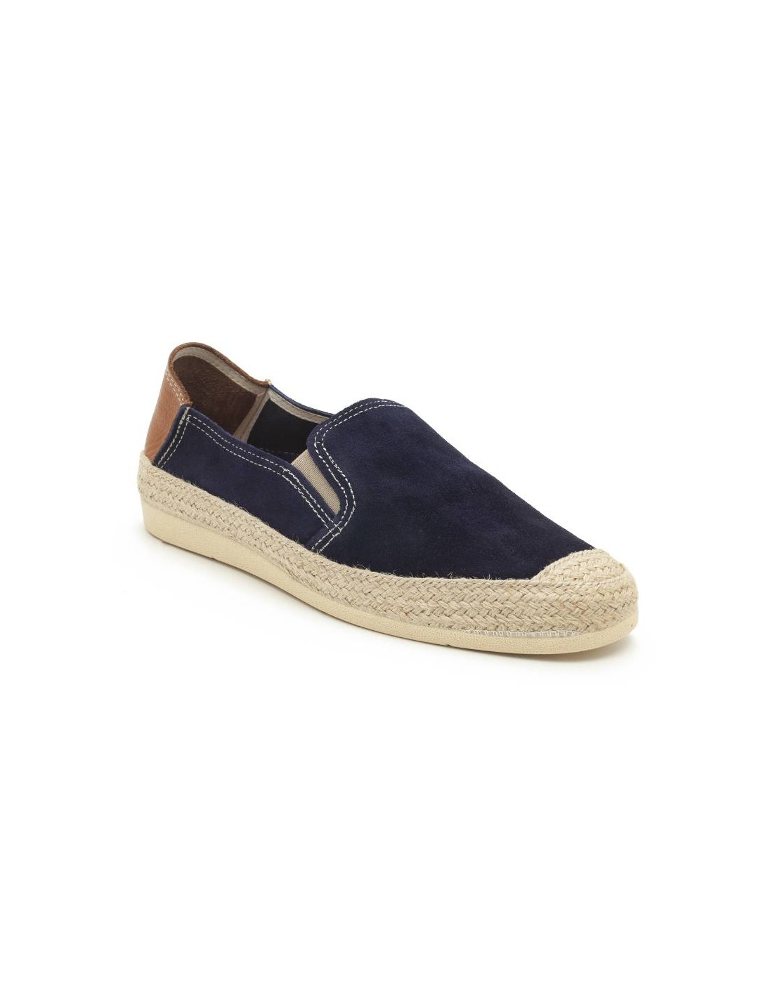 ortiz & reed Alpargatas de piel afelpado color azul SEVI-AZUL Promoción trimestral