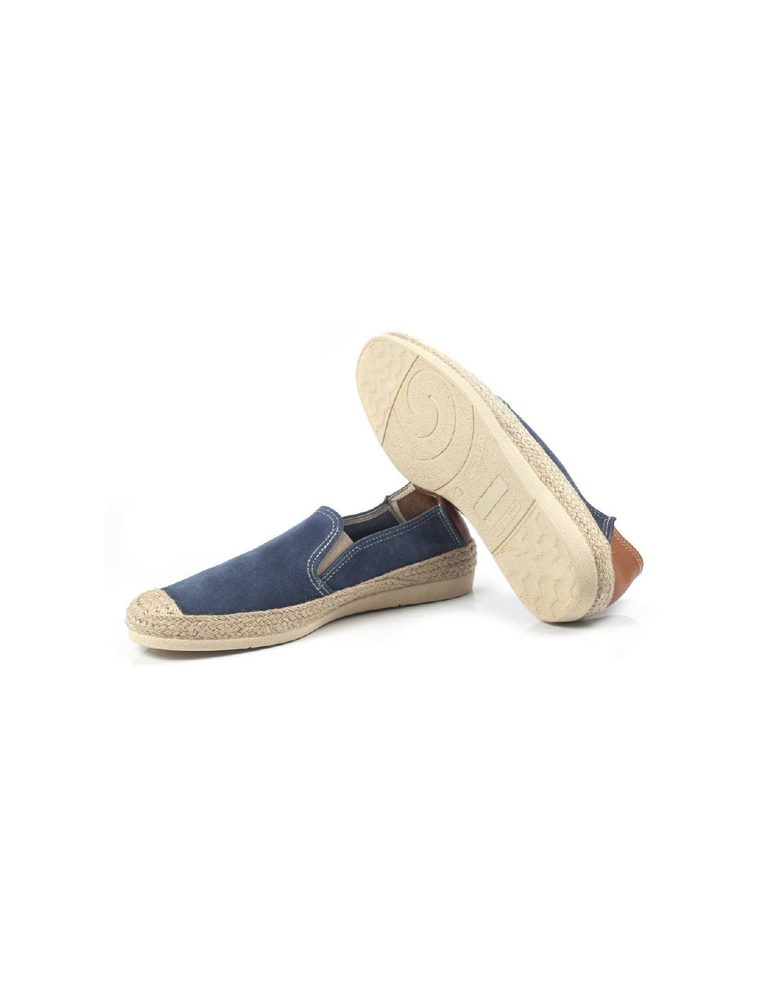 ortiz & reed Alpargatas de piel afelpado color azul SEVI-JEANS Solo queda un día