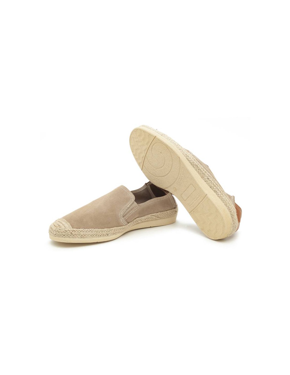 ortiz & reed Alpargatas de piel afelpado color beige SEVI-CORDA Superdescuento