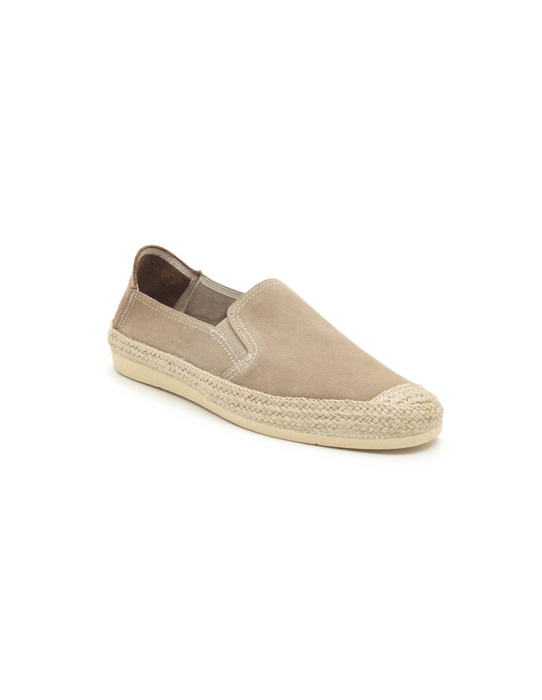 ortiz & reed Alpargatas de piel afelpado color beige SEVI-CORDA Superdescuento