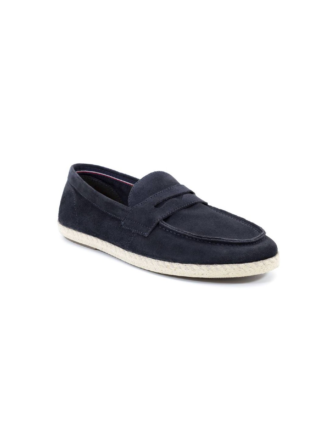 ortiz & reed Alpargatas de piel afelpado color azul SALGAR-NAVY Tienda de fábrica