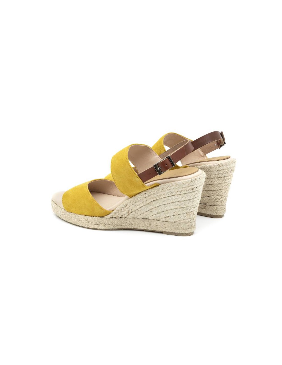 ortiz & reed Alpargatas de mujer de ante y piel liso color amarillo W-AHINOA-YELLOW Grandes ahorros