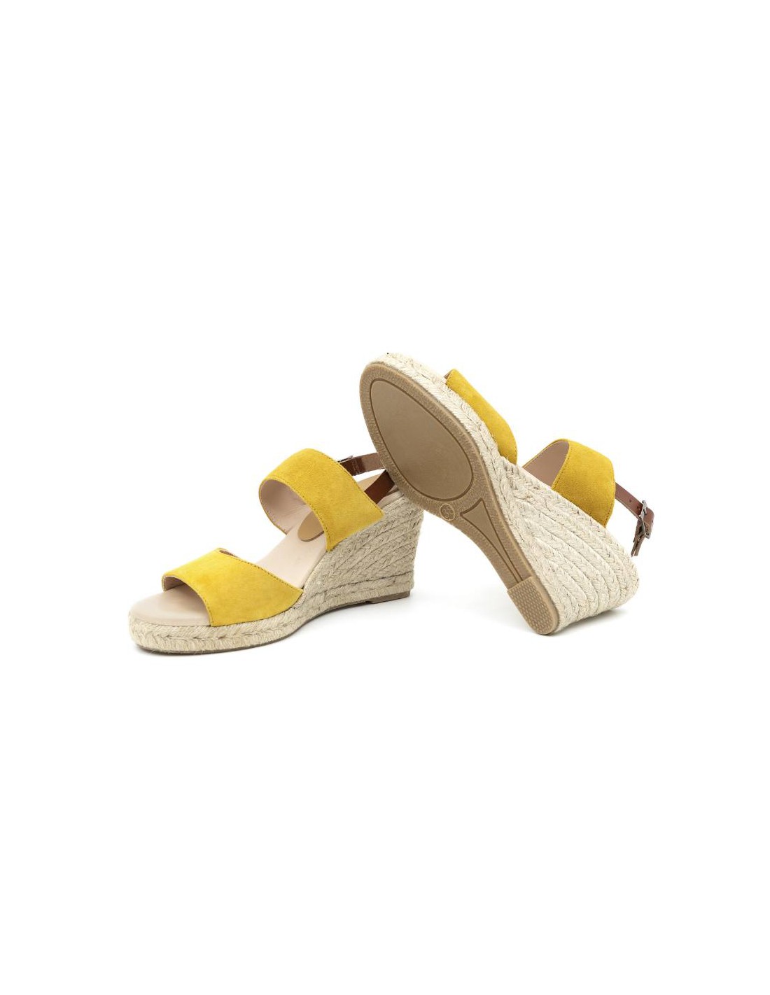 ortiz & reed Alpargatas de mujer de ante y piel liso color amarillo W-AHINOA-YELLOW Grandes ahorros