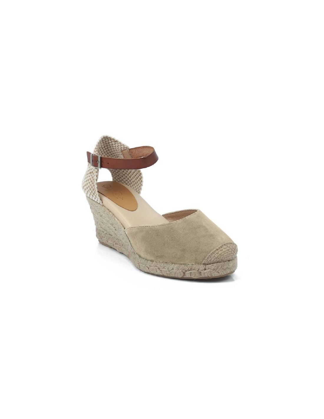 ortiz & reed Alpargatas de mujer de piel afelpado color beige W-AFELA-BEIGE Outlet online
