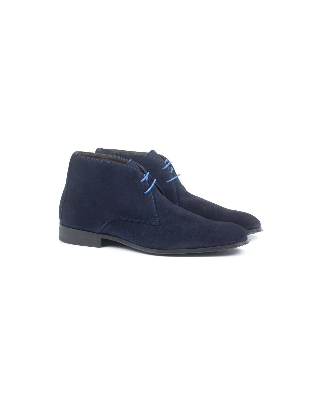 ortiz & reed Botín de ante liso color azul COBERT-NAVY En oferta