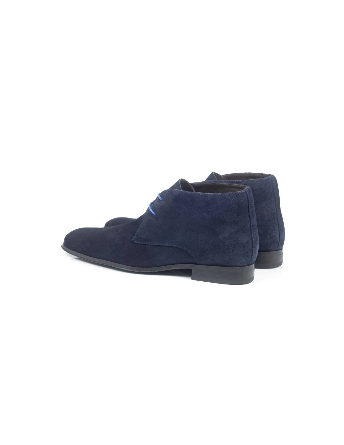 ortiz & reed Botín de ante liso color azul COBERT-NAVY En oferta