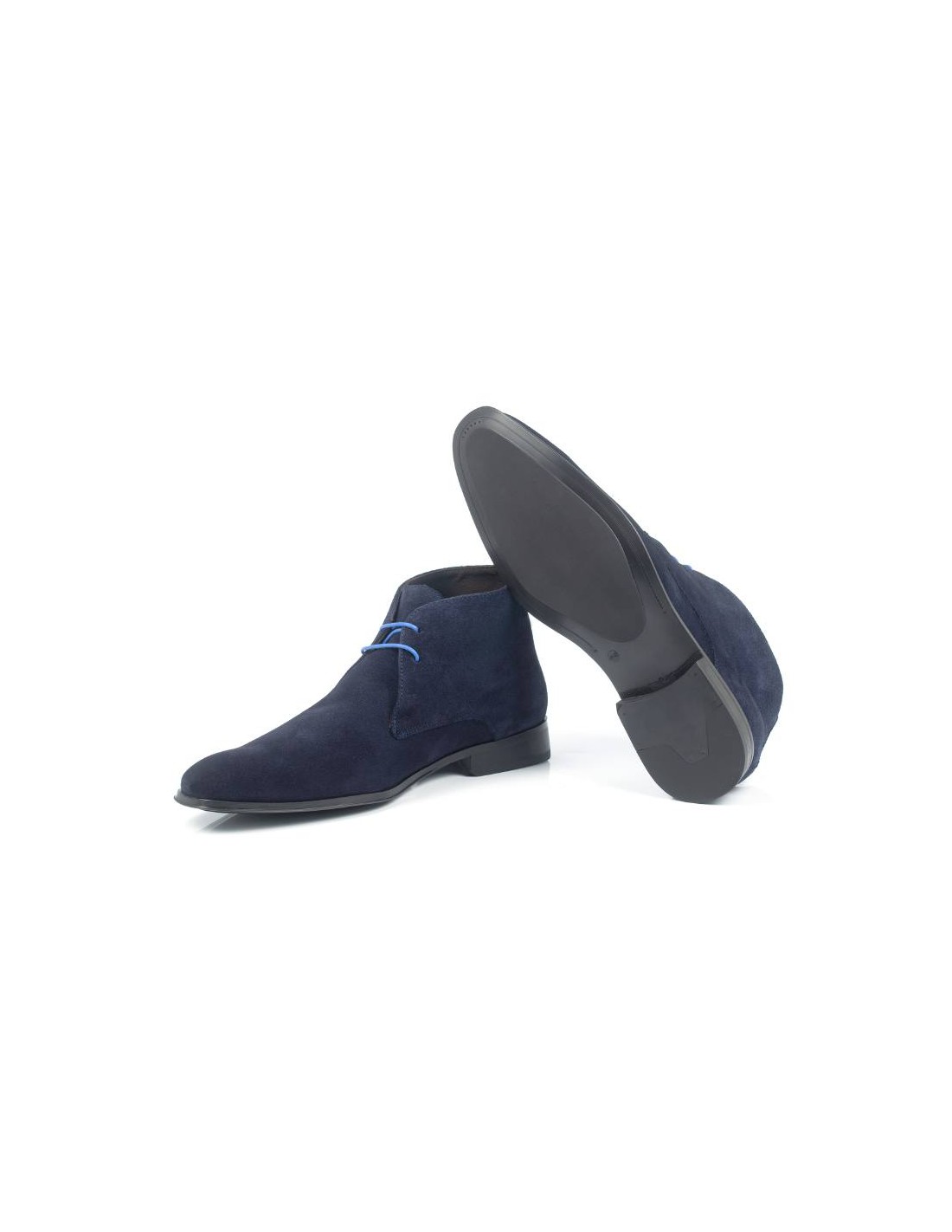 ortiz & reed Botín de ante liso color azul COBERT-NAVY En oferta