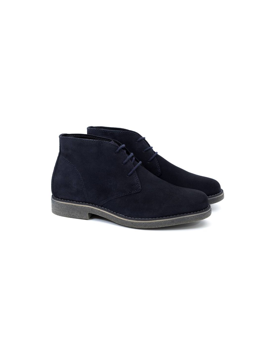ortiz & reed Botín de ante liso color azul SILKOR-BLUE