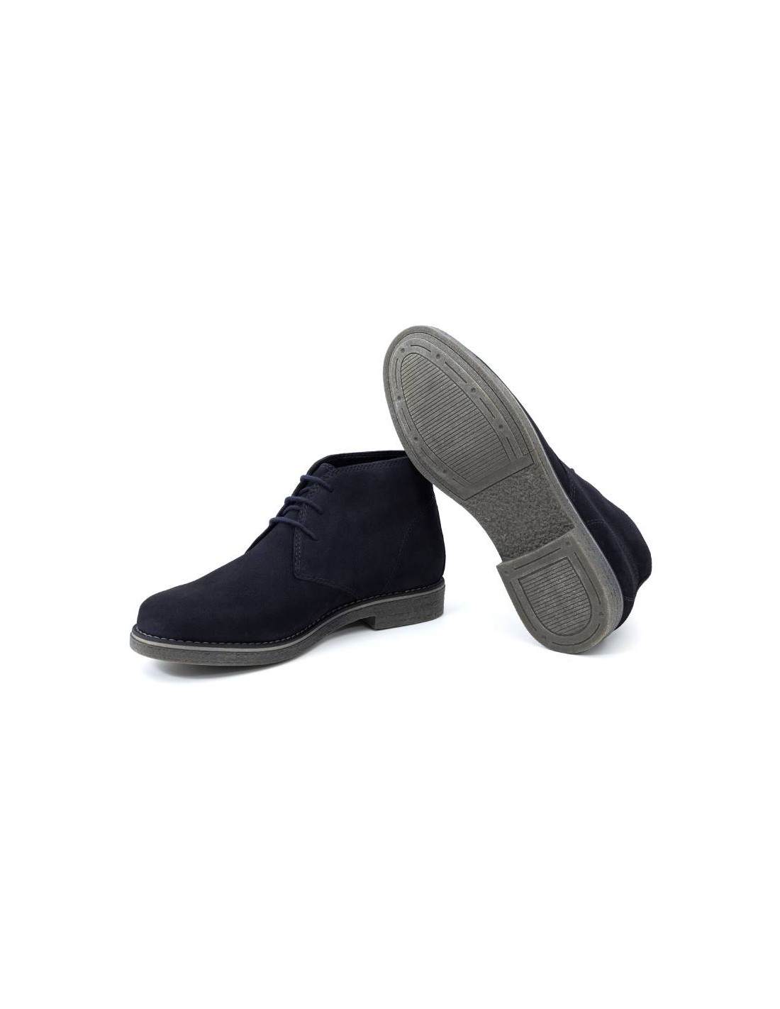 ortiz & reed Botín de ante liso color azul SILKOR-BLUE Gran oferta