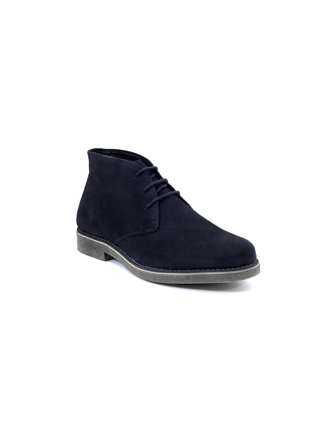 ortiz & reed Botín de ante liso color azul SILKOR-BLUE Gran oferta