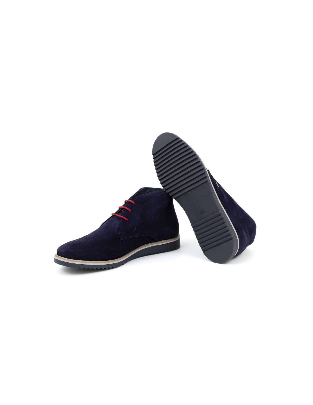 ortiz & reed Botín de ante liso color azul SORTAN-MARINO Rebajas baratas