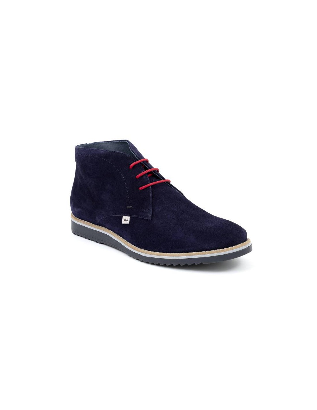 ortiz & reed Botín de ante liso color azul SORTAN-MARINO Rebajas baratas