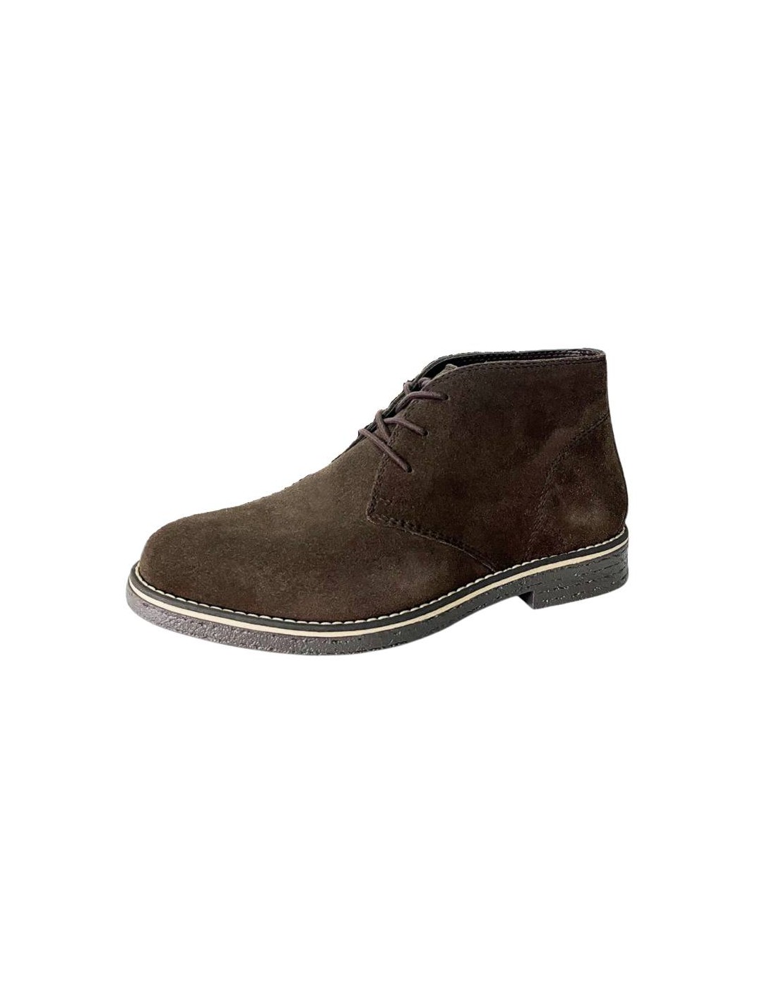 ortiz & reed Botín de ante liso color marrón SEKOR-BROWN Tienda