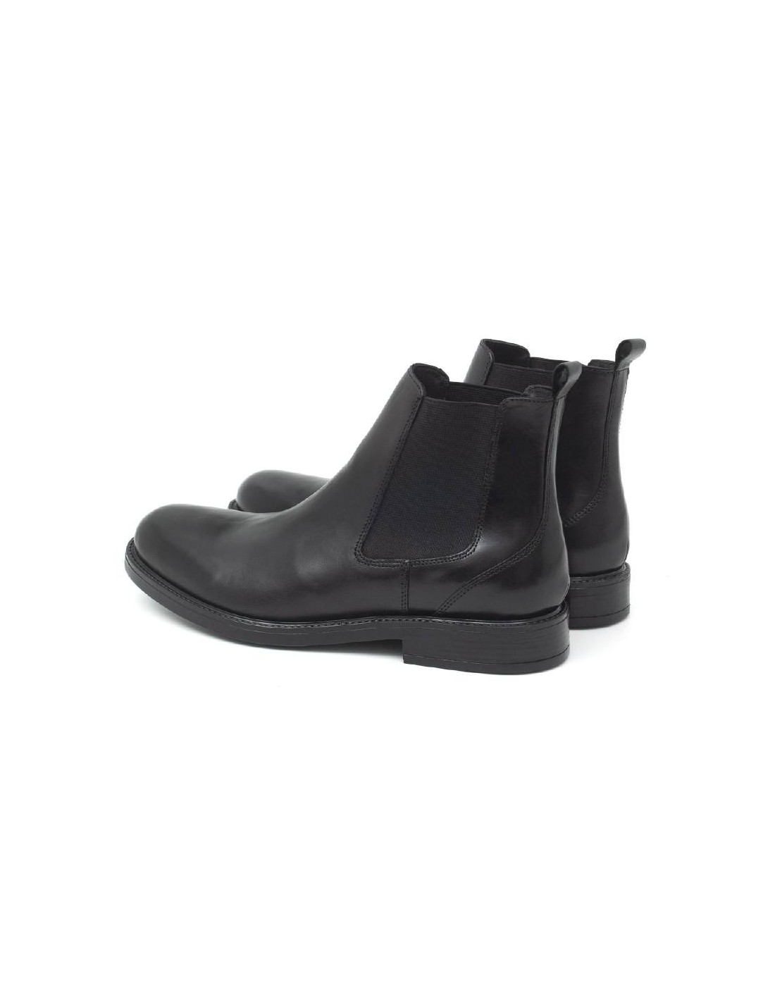 ortiz & reed Botín de piel acabado a mano color negro PAVLEN-NEGRO En oferta