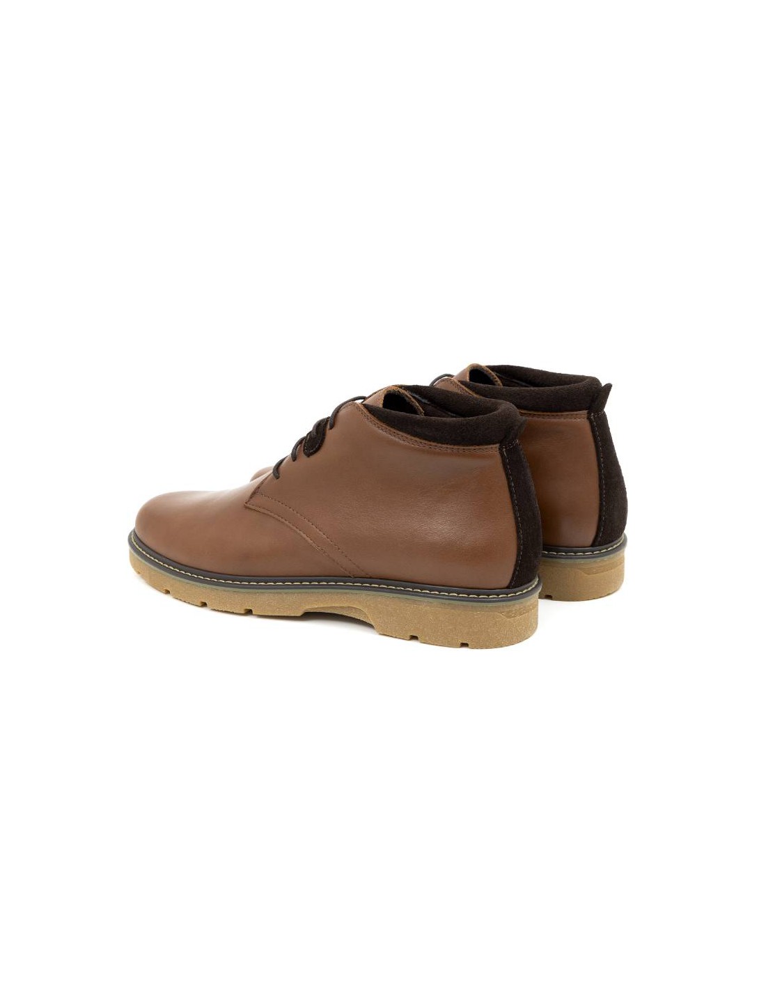 ortiz & reed Botín de piel combinado de pieles color cuero PULENN-CUERO Descuento por venta flash