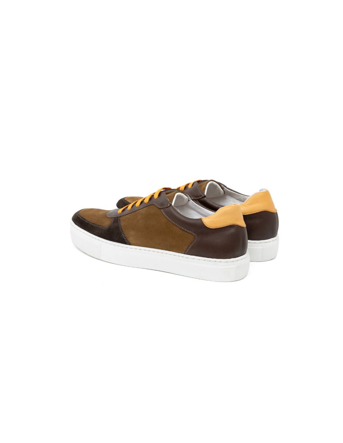 ortiz & reed Sneakers de piel liso color marrón CRANTE-MARRON Devoluciones gratuitas