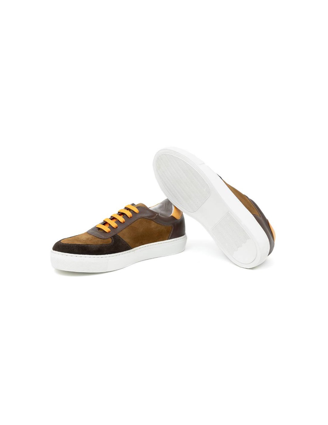ortiz & reed Sneakers de piel liso color marrón CRANTE-MARRON Devoluciones gratuitas