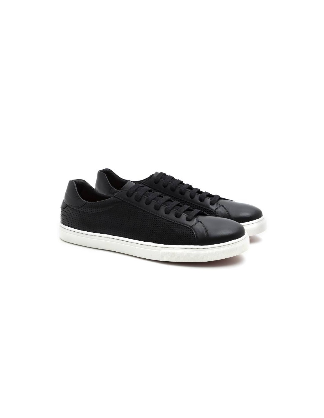 ortiz & reed Sneakers de piel liso color negro CATANOR-NEGRO