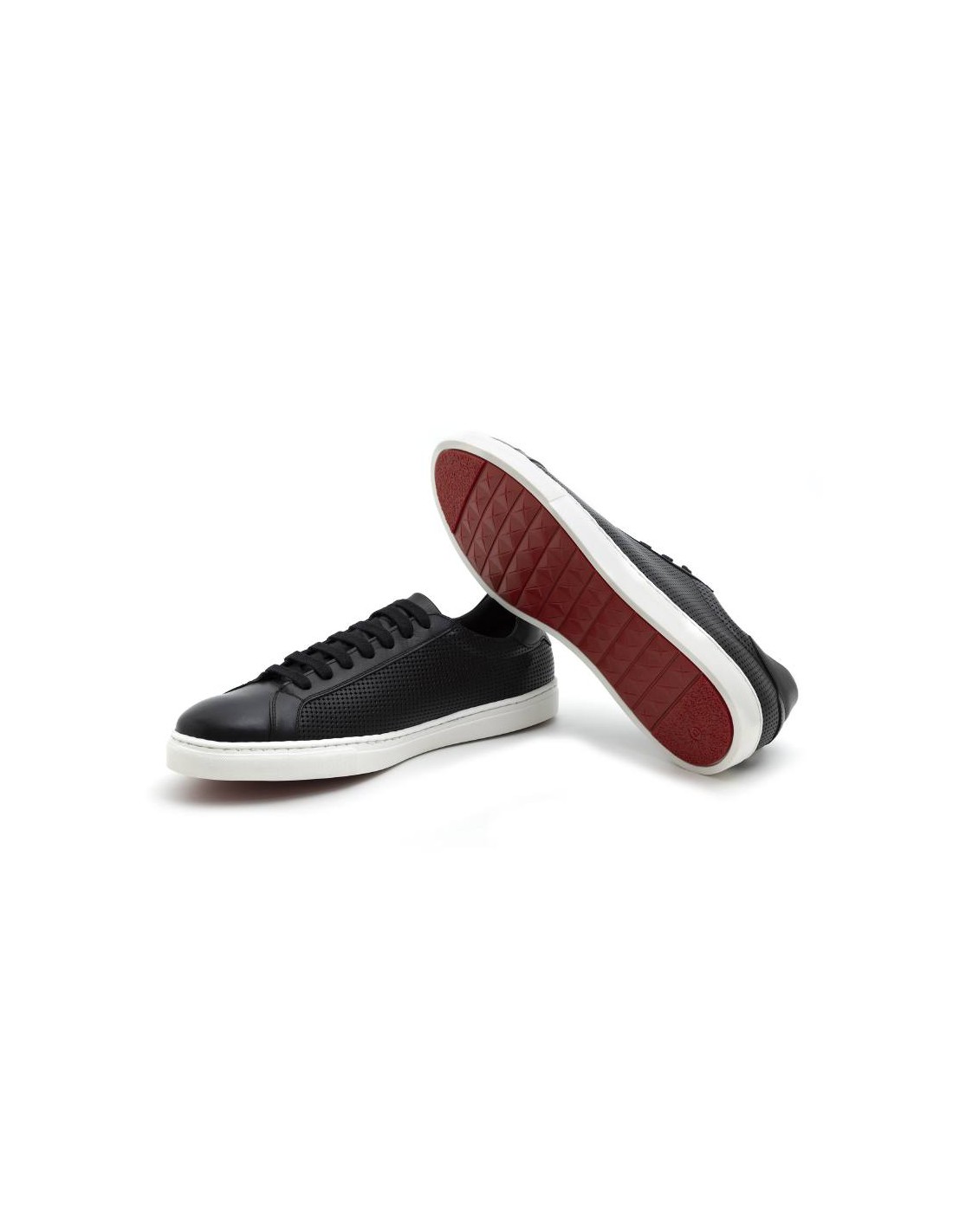 ortiz & reed Sneakers de piel liso color negro CATANOR-NEGRO 2025