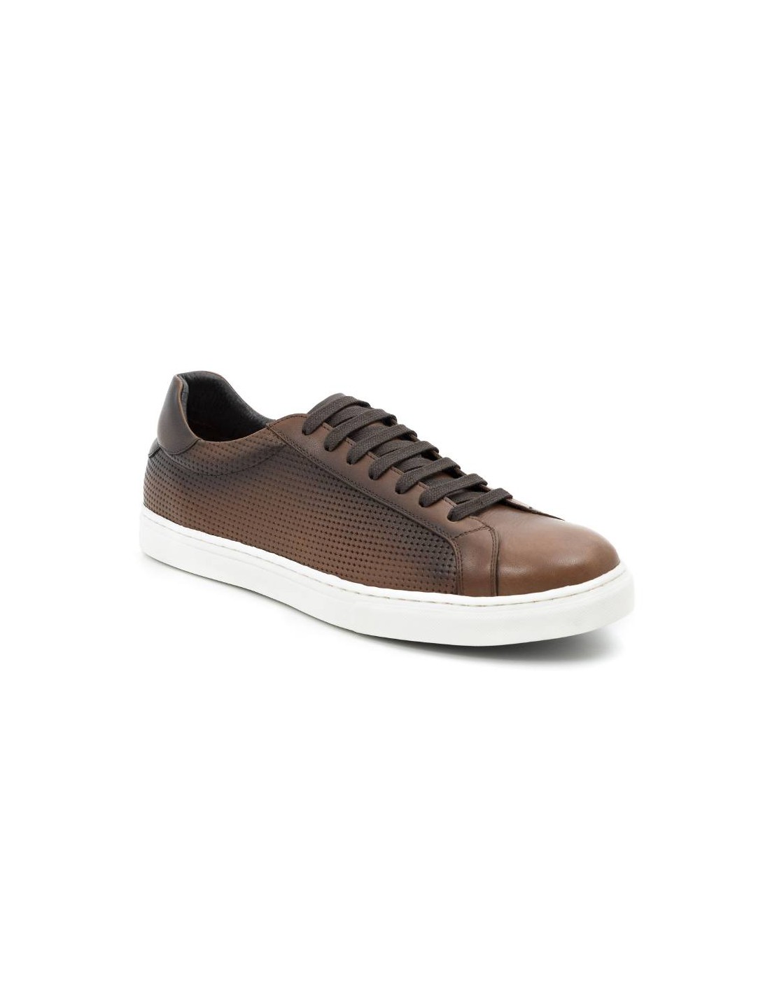 ortiz & reed Sneakers de piel picado color cuero CATANOR-CUERO En línea