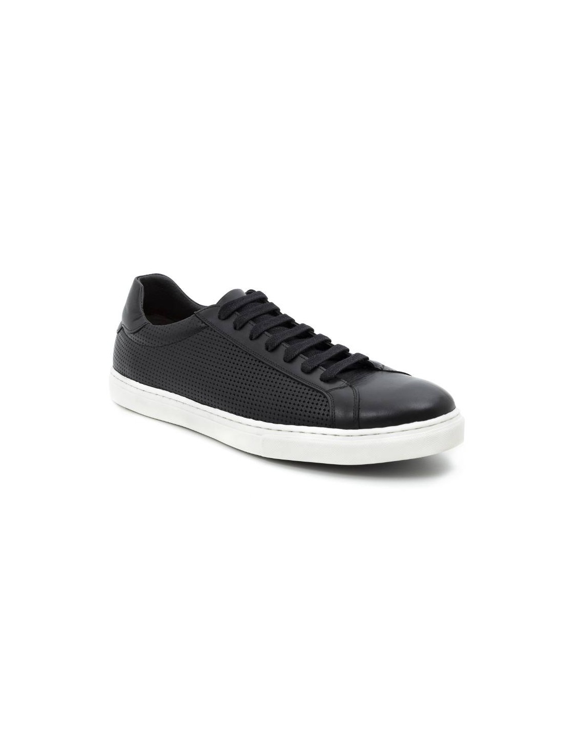 ortiz & reed Sneakers de piel picado color negro LUMAGOR-NEGRO Outlet