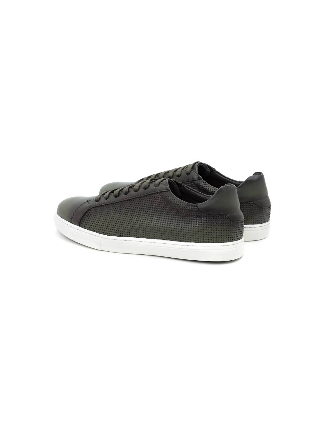 ortiz & reed Sneakers de piel picado color verde CATANOR-VERDE Outlet online